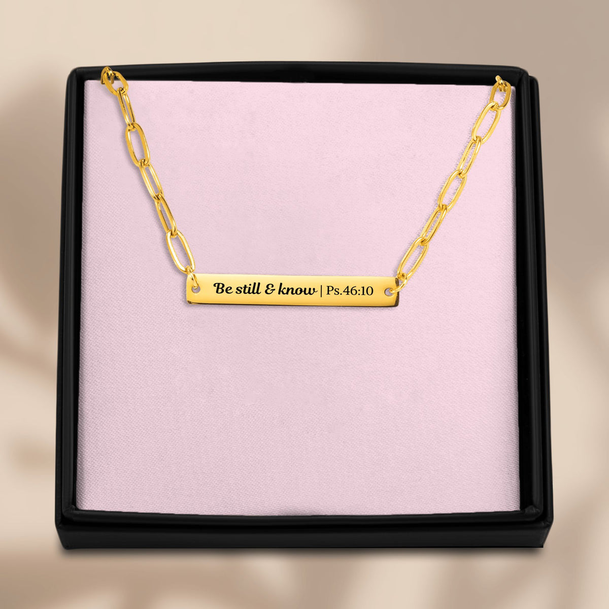 Paperclip Bar Necklace