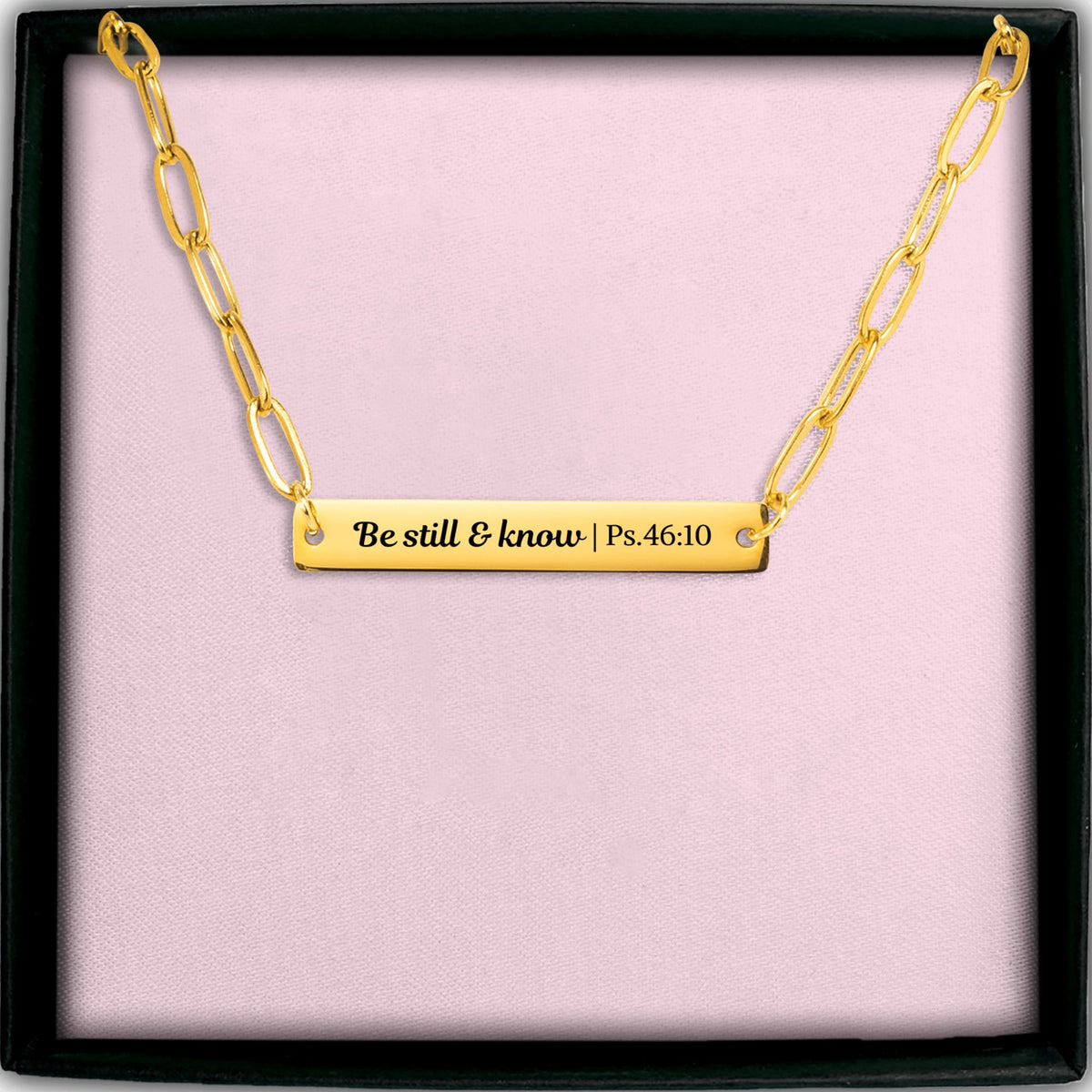 Paperclip Bar Necklace