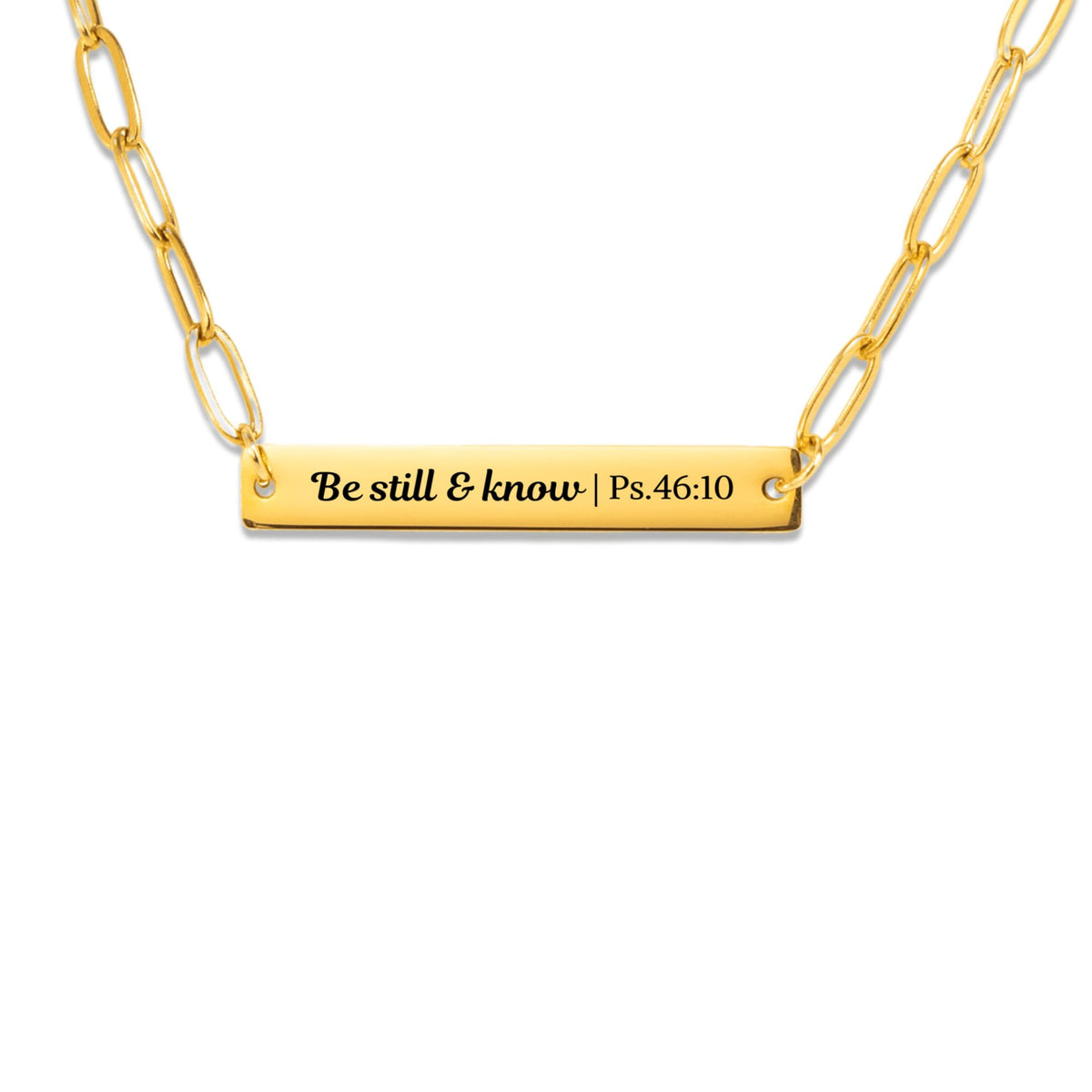 Paperclip Bar Necklace