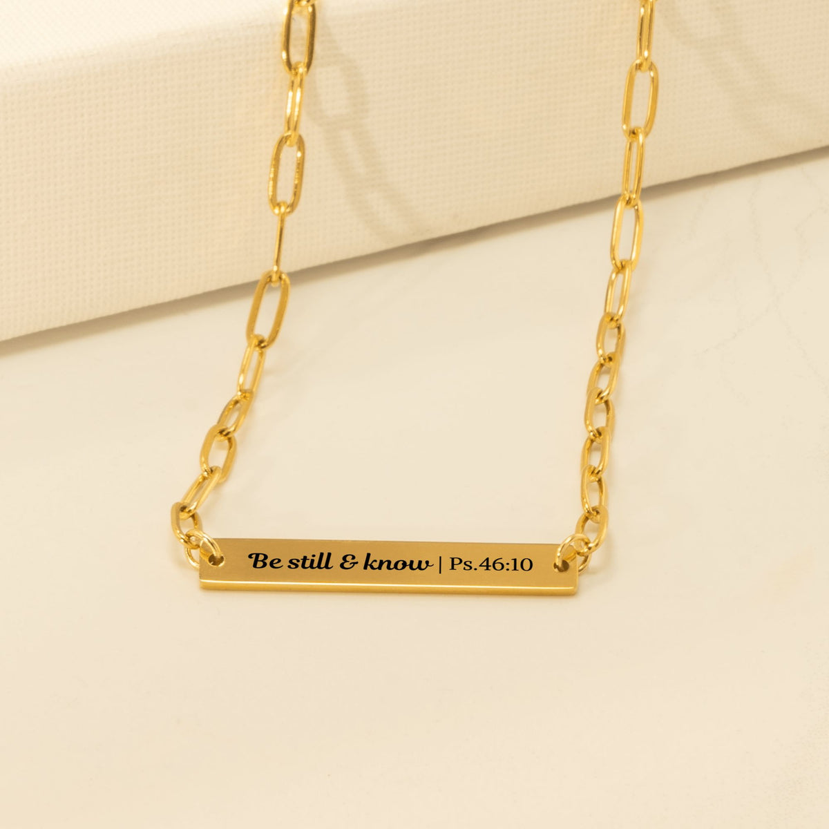 Paperclip Bar Necklace