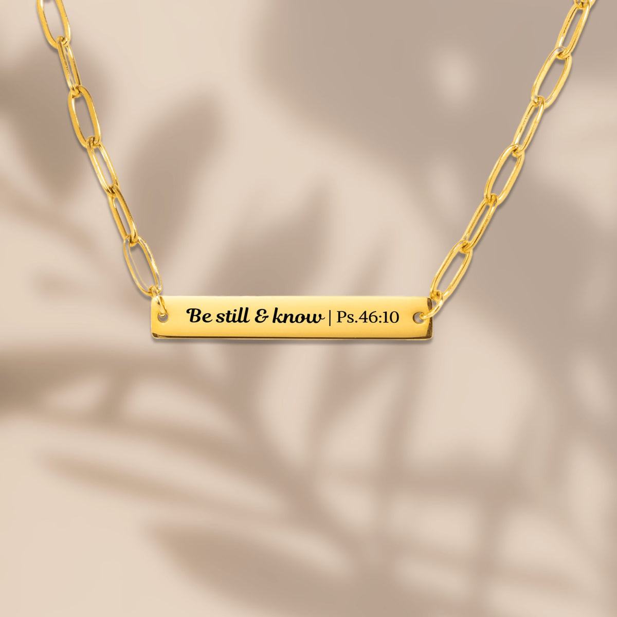 Paperclip Bar Necklace
