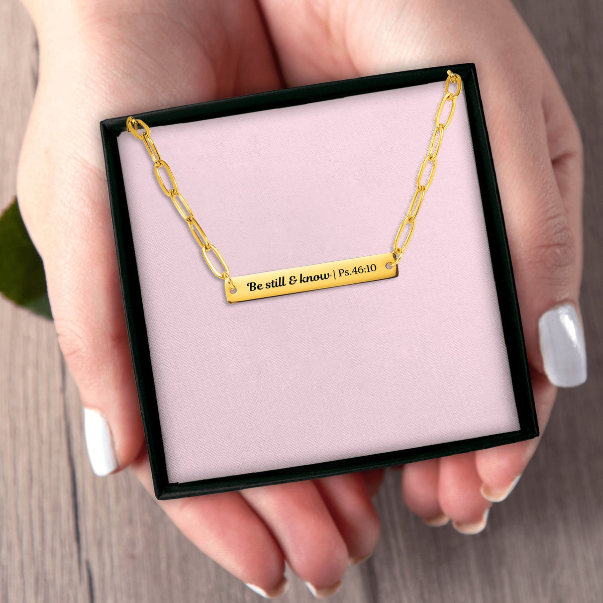 Paperclip Bar Necklace